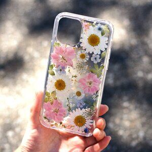 Pink daisy Flower iphone 15 pro max 14 13 phone case cover Samsung Pixel 8 9 xl